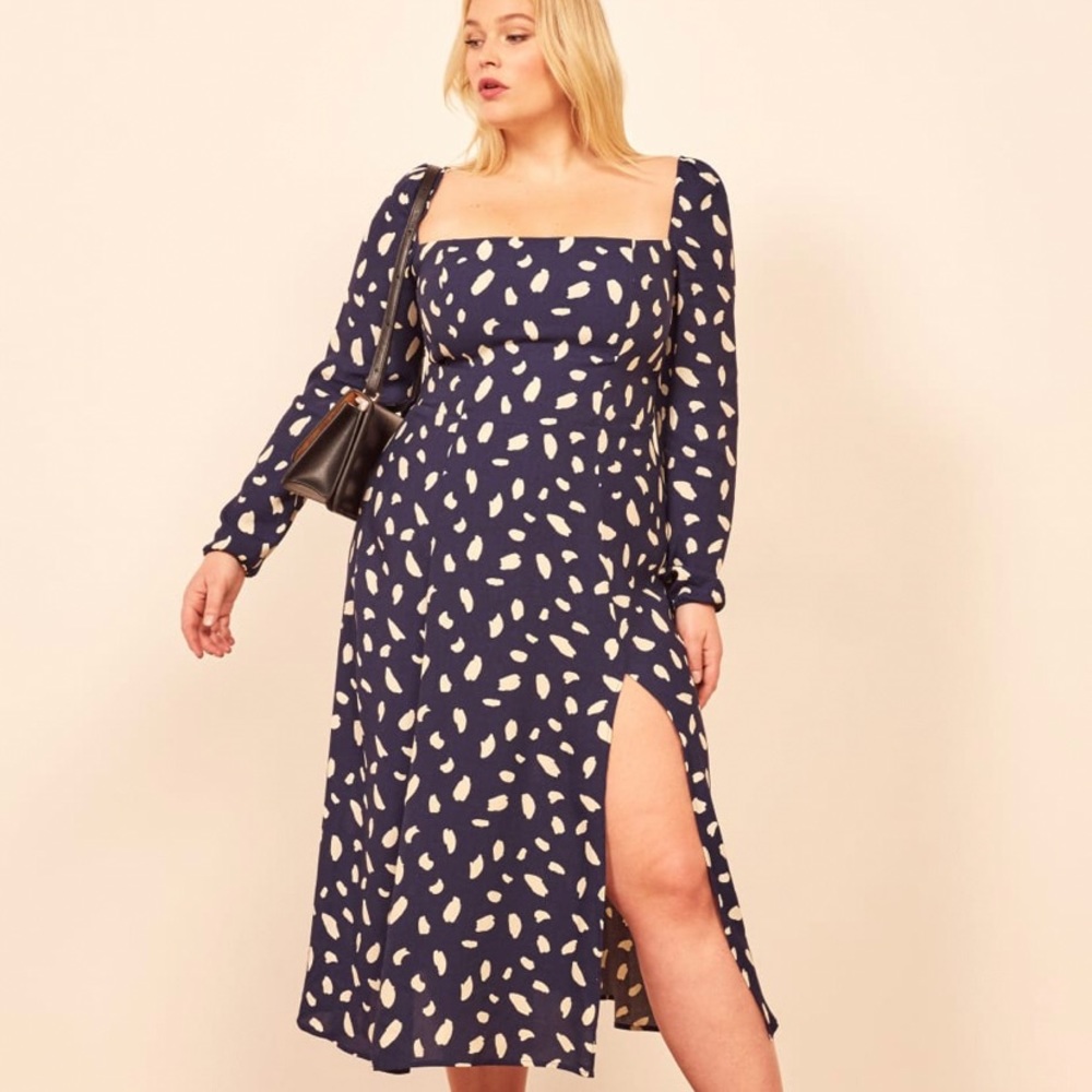 Reformation Sigmund Es Dress in Splatter
